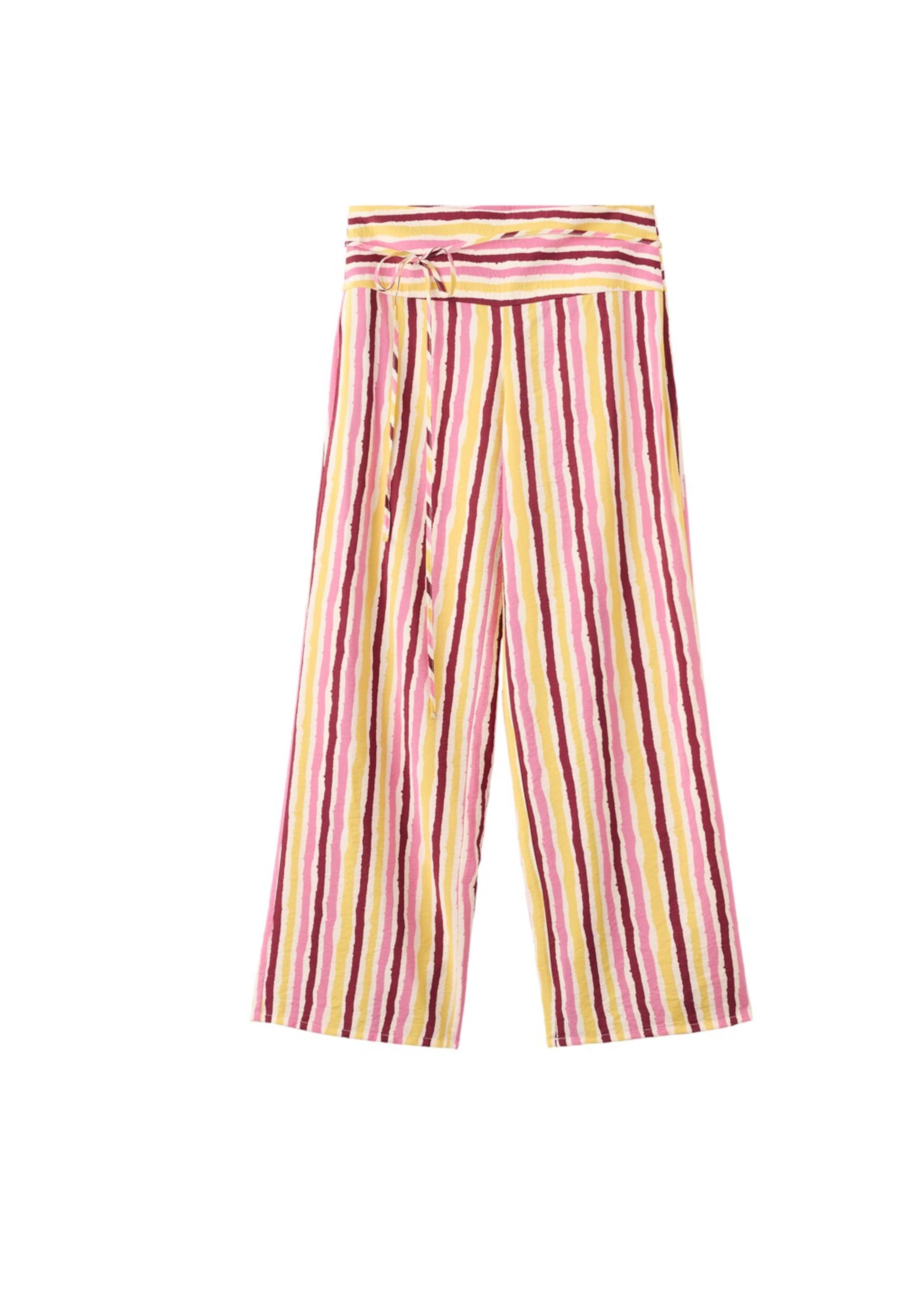 MANGO TEEN Pants 'Estrelap' in 32 in Yellow / Blackberry / Rose / White, Item view