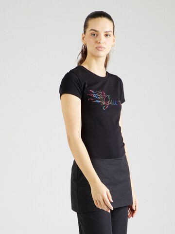 T-shirt GUESS en noir : devant