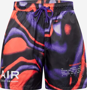 Nike Sportswear - Loosefit Pantalón 'CLUB FLOW' en lila: frente