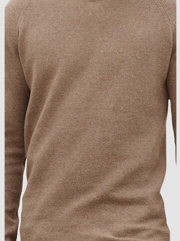 NOWADAYS Pullover 'Honeycomb' in Braun