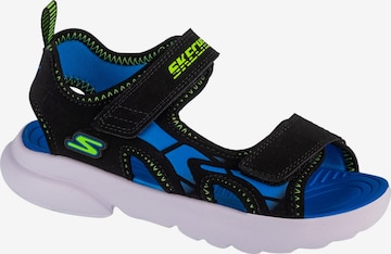 SKECHERS Sandale 'Razor-Splash - Aqua Buddies' in Schwarz: Vorderseite