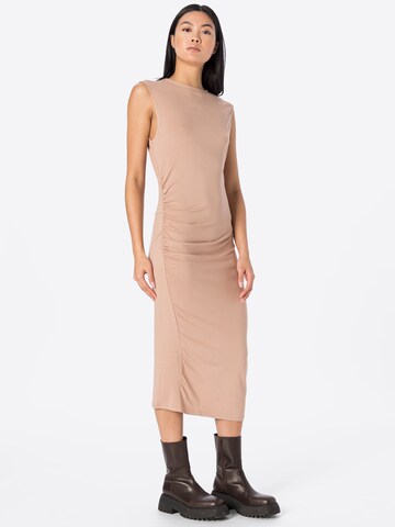 NU-IN Jurk in Beige: voorkant