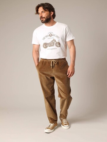 Loosefit Pantalon Deeluxe en beige : devant