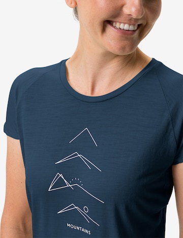 VAUDE Functioneel shirt 'Tekoa' in Blauw