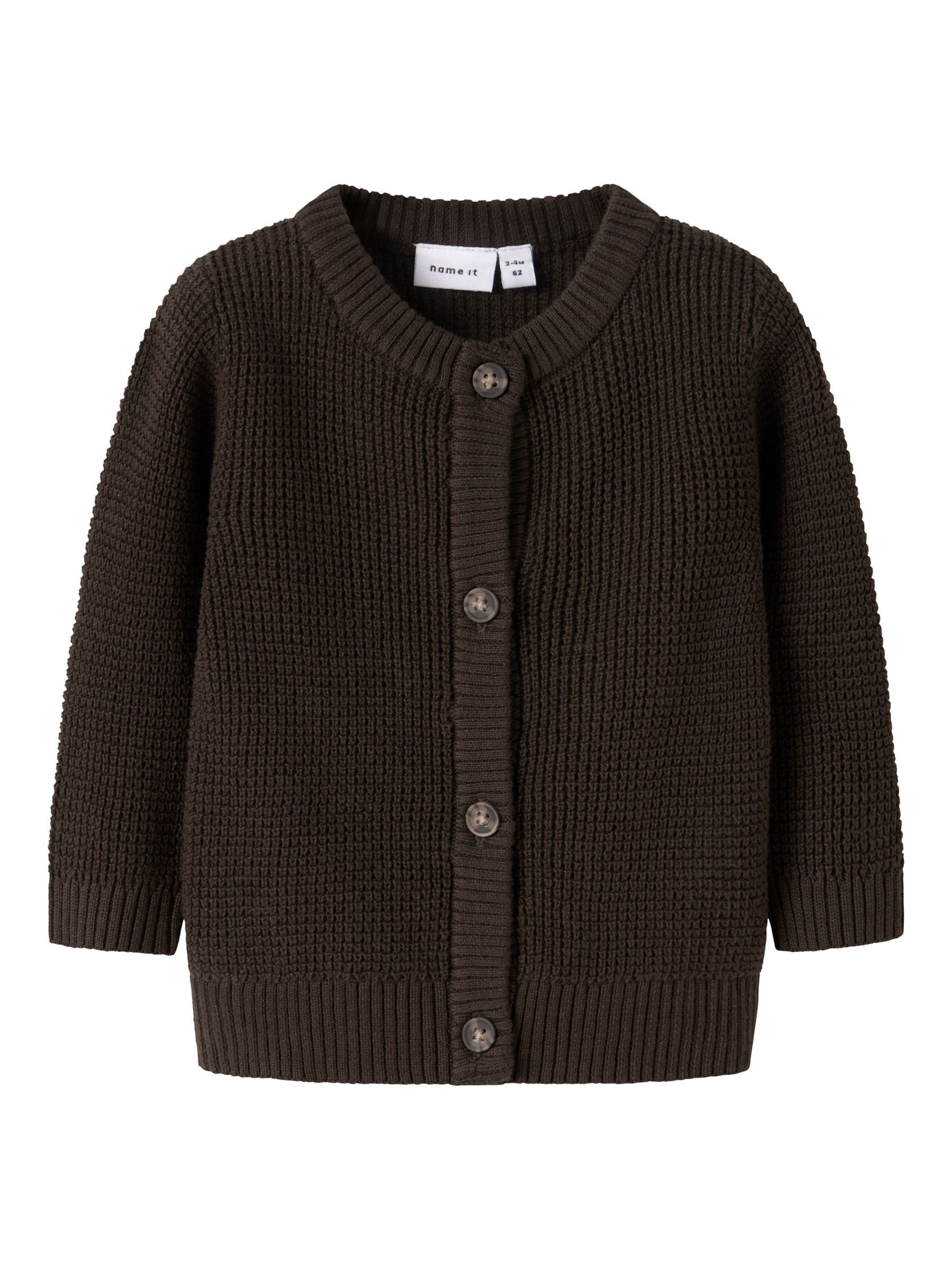 NAME IT Πλεκτή ζακέτα 'NBNBubba' σε καφέ: μπροστά