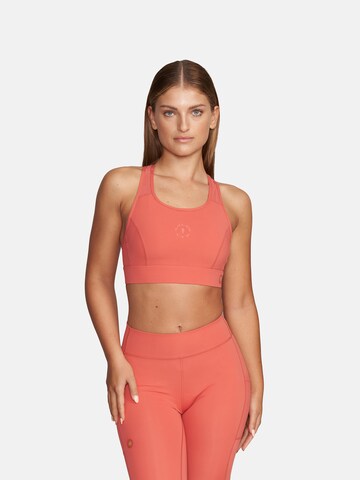 GOLD´S GYM APPAREL Bustier Sport bh 'NADIA' in Oranje: voorkant