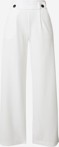 JDY Wide leg Pleat-Front Pants 'GEGGO' in White: front