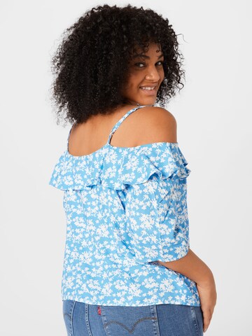 ABOUT YOU Curvy Bluse 'Jeanette' in Blau