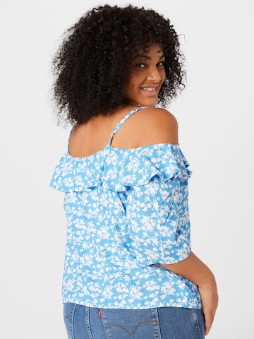 ABOUT YOU Curvy Bluse 'Jeanette' in Blau