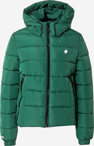 Superdry Winter Jacket in Green: front