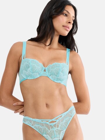 TRIUMPH Bustier Melltartó 'Palina' - kék: elől