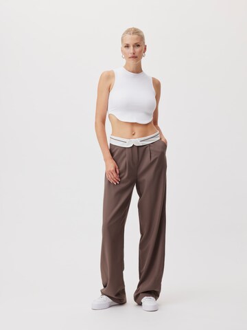 LeGer by Lena Gercke Loose fit Trousers 'Alannah' in Grey