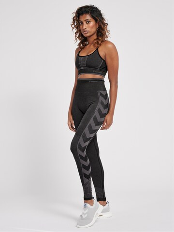 Skinny Pantalon de sport Hummel en noir