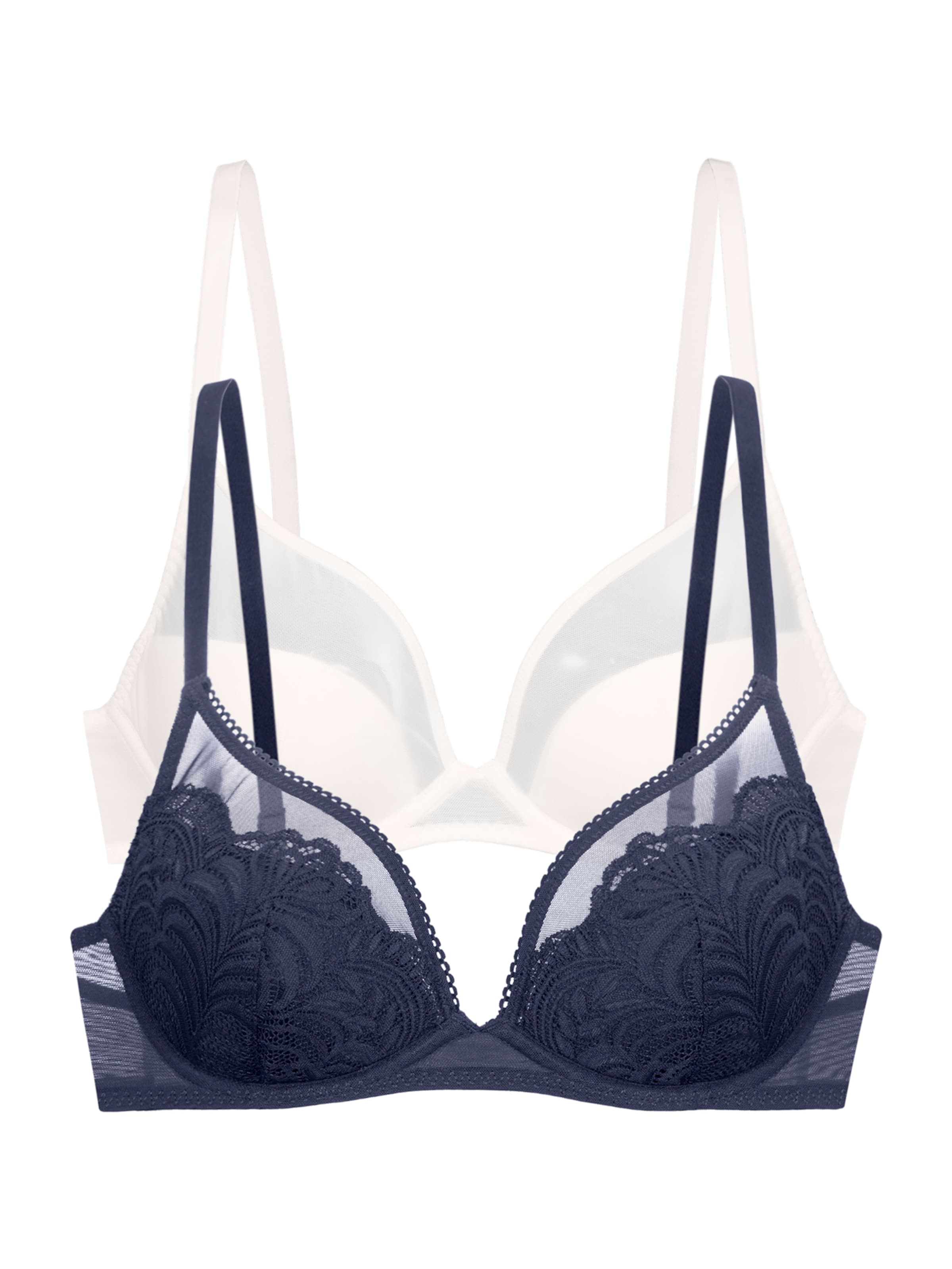 Dorina Bustier BH in Blau: Vorderseite