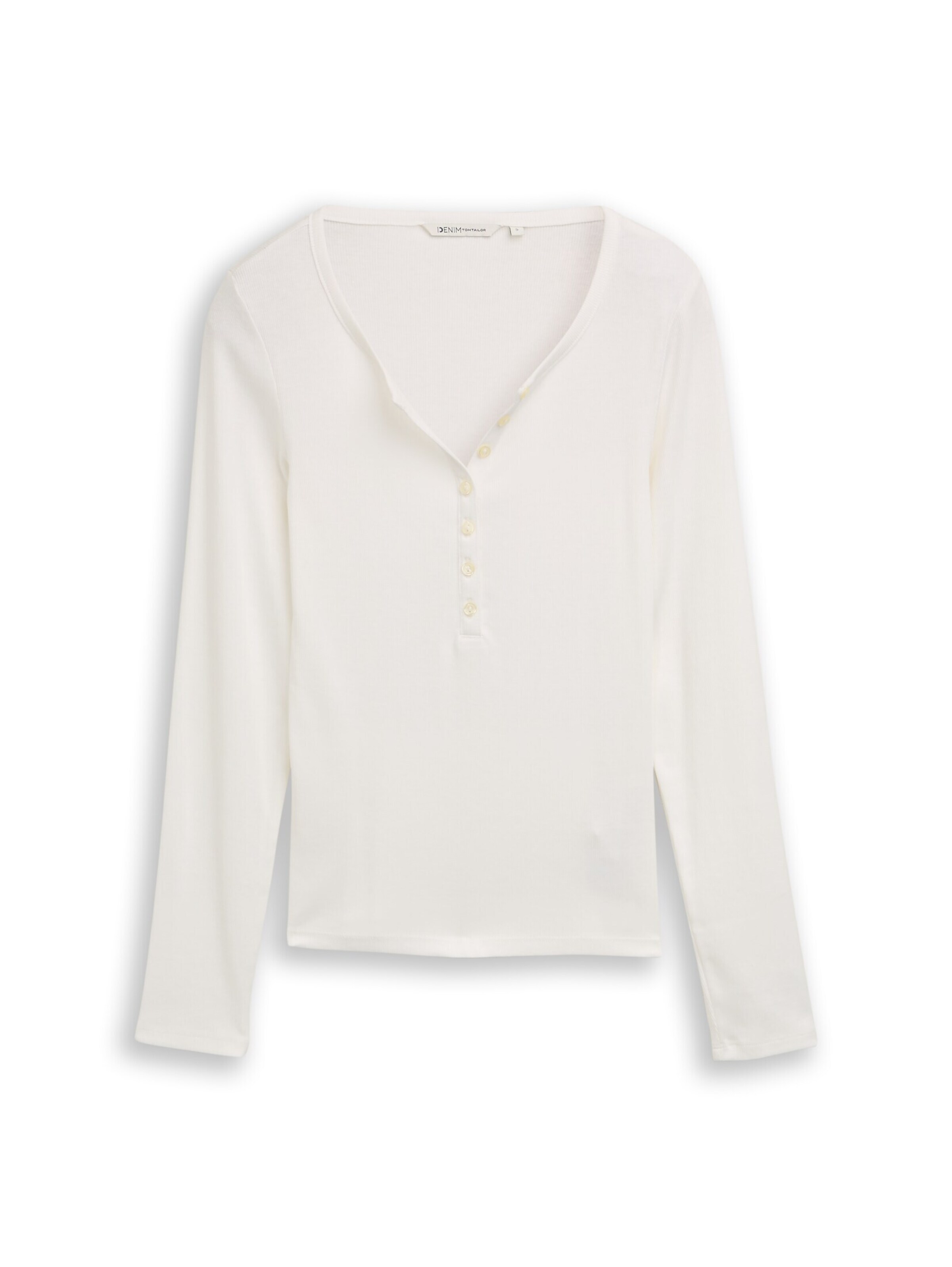 TOM TAILOR DENIM Shirt in Weiß: Vorderseite