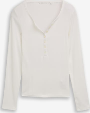 TOM TAILOR DENIM Shirt in Weiß: Vorderseite