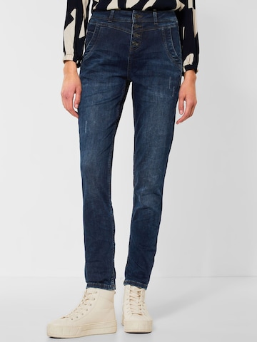 STREET ONE Slimfit Jeans i blå: forside