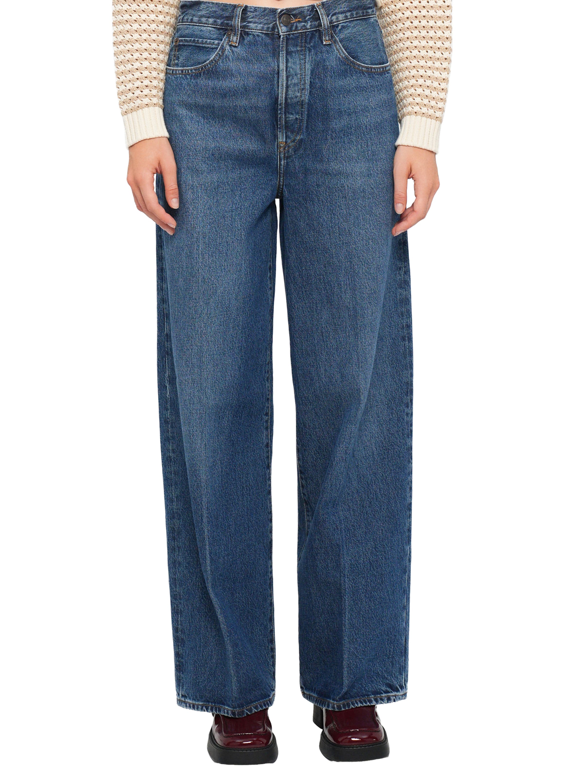 FRAME Широкий Джинсы 'THE COLLEGIATE' в Синий: спереди