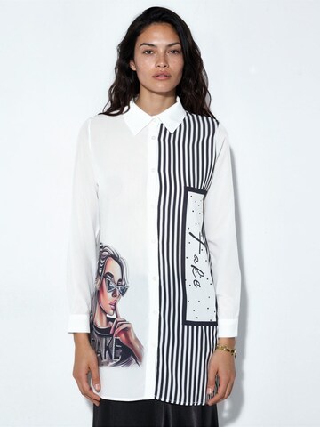 Camicia da donna di MSN Collection in bianco