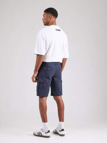 Regular Pantalon cargo QS en bleu