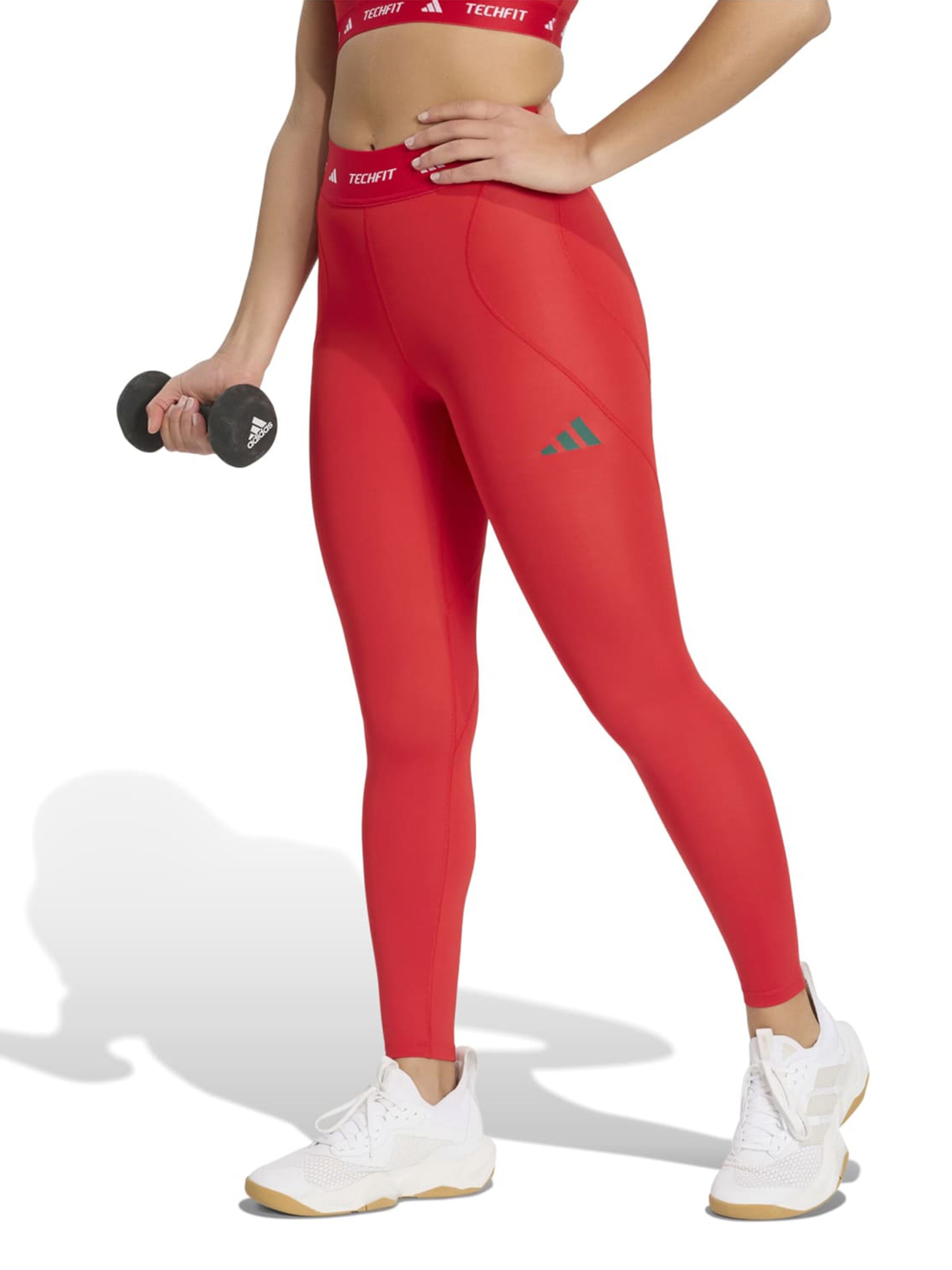 ADIDAS PERFORMANCE Скинни Спортивные штаны в Красный: спереди