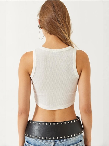 Bianco Lucci Top in Beige