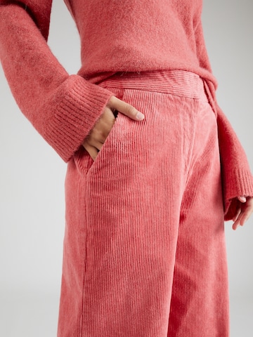 MSCH COPENHAGEN Široke hlačnice Hlače 'Geggo' | rdeča barva