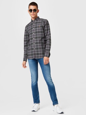 FARAH Regular fit Button Up Shirt 'BREWER' in Grey