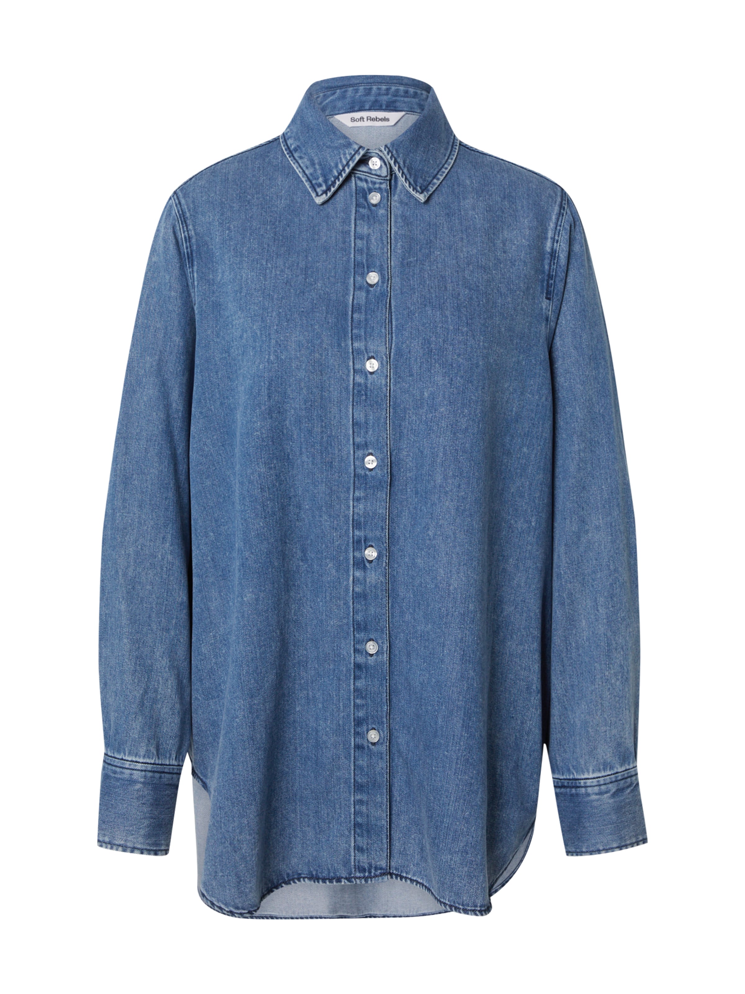 Chemisier 'Keira' Soft Rebels en bleu : devant