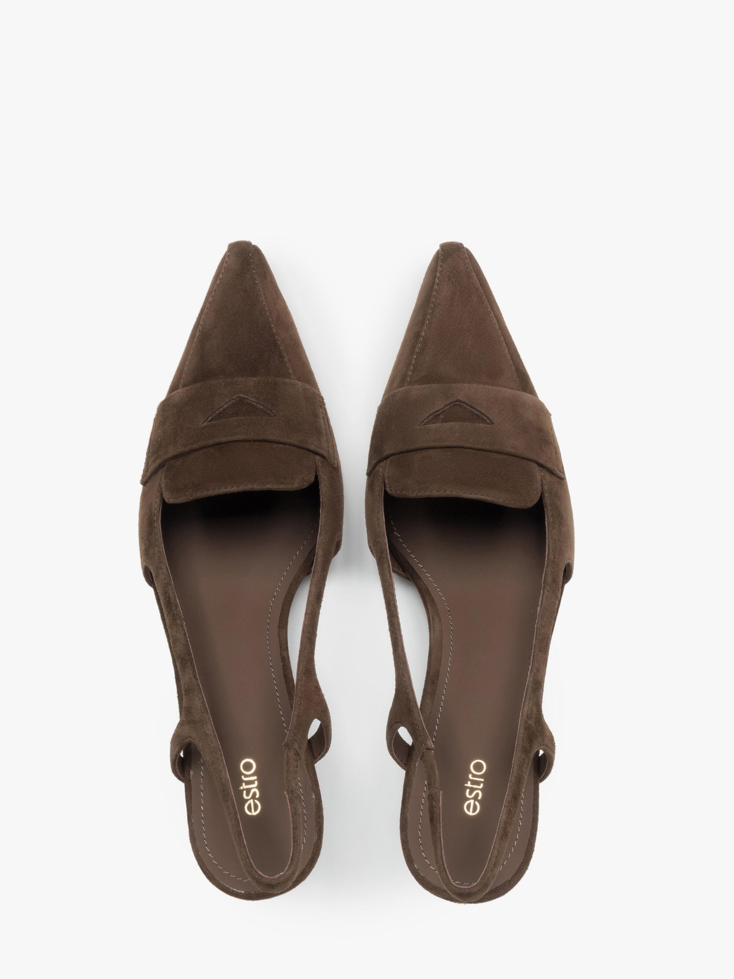 Estro Slingback pumps i brun
