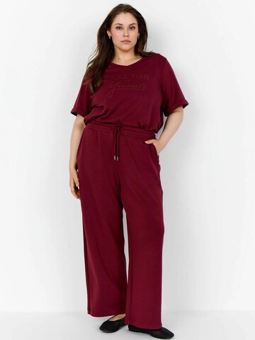 Wide leg Pantaloni 'Sabina' di Wasabi Concept in rosso