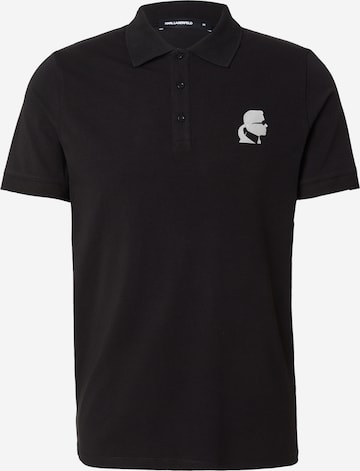 juoda Karl Lagerfeld Marškinėliai: priekis