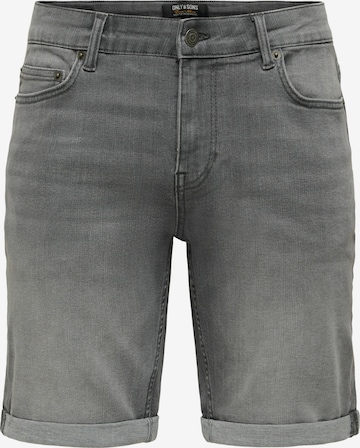 Only & Sons Shorts 'Ply 6186' in Grau: Vorderseite