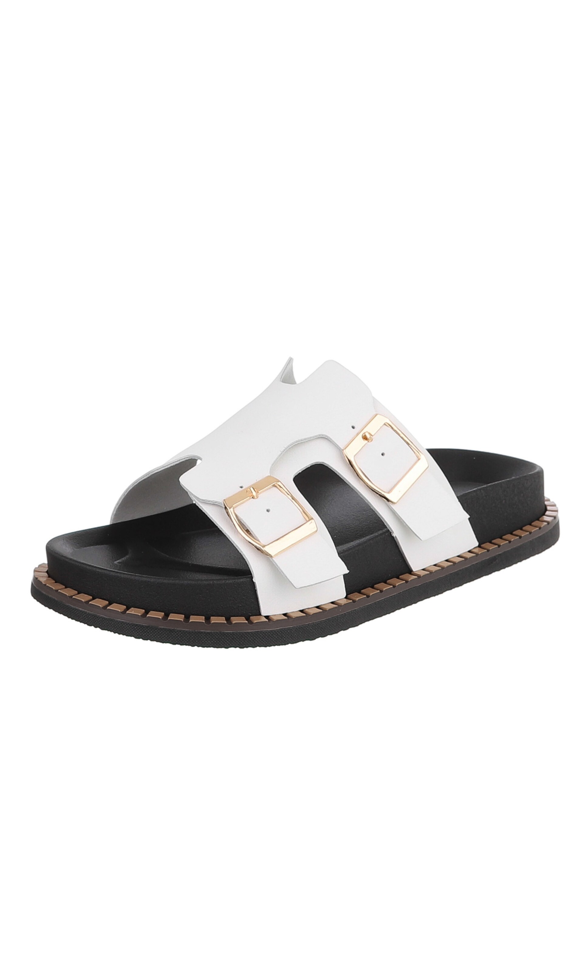 Ital-Design Mules in White: front