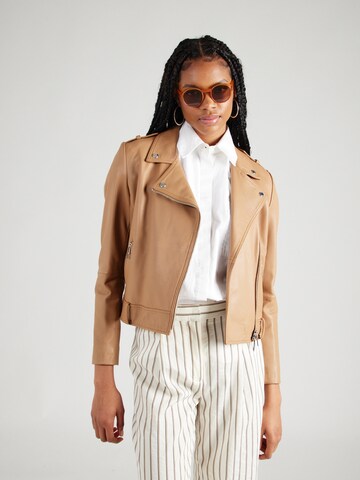 BOSS Between-Season Jacket 'Sameli' in Brown: front