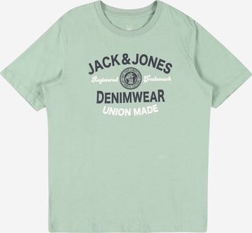 žalia Jack & Jones Junior Marškinėliai: priekis