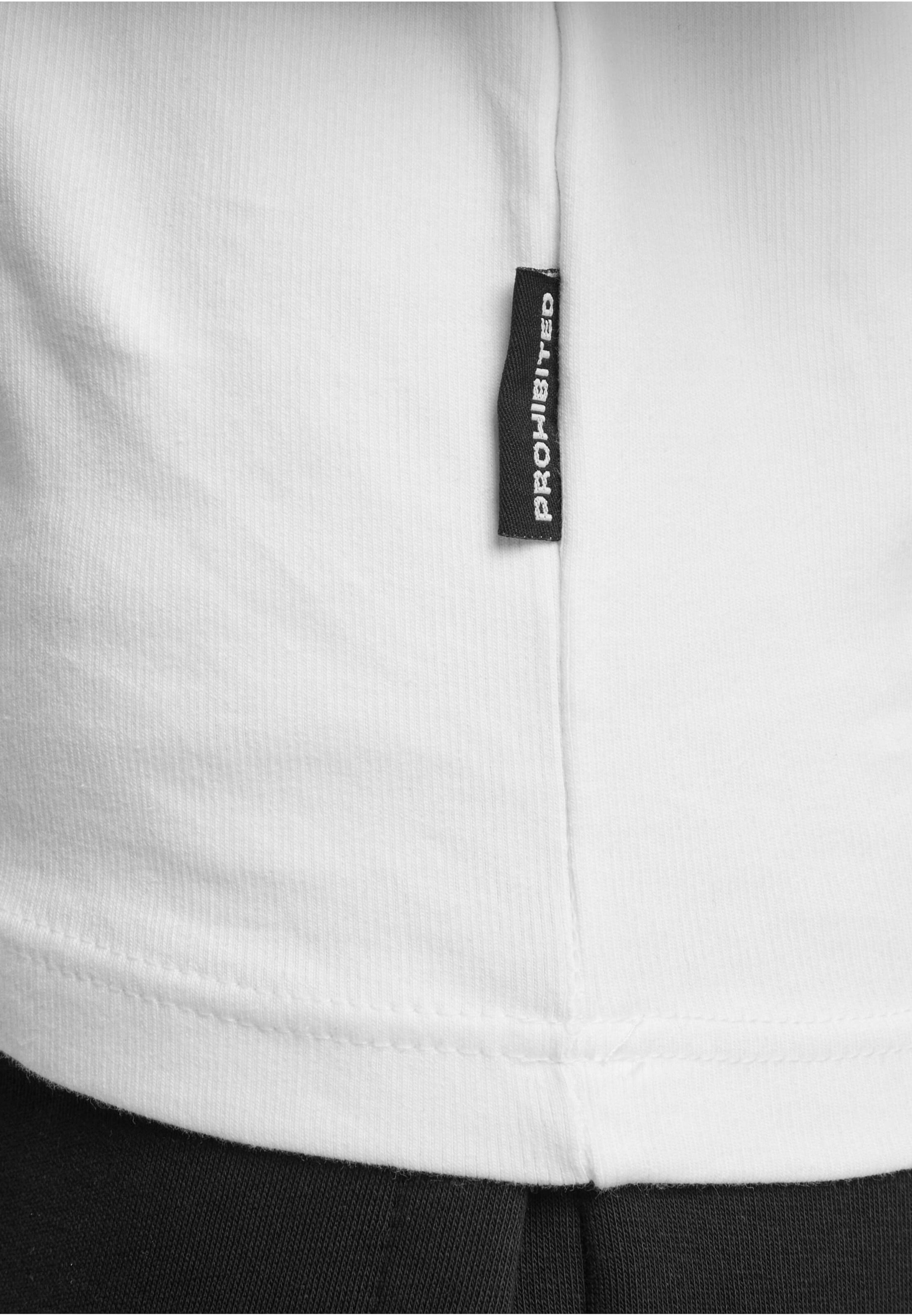T-Shirt Prohibited en blanc