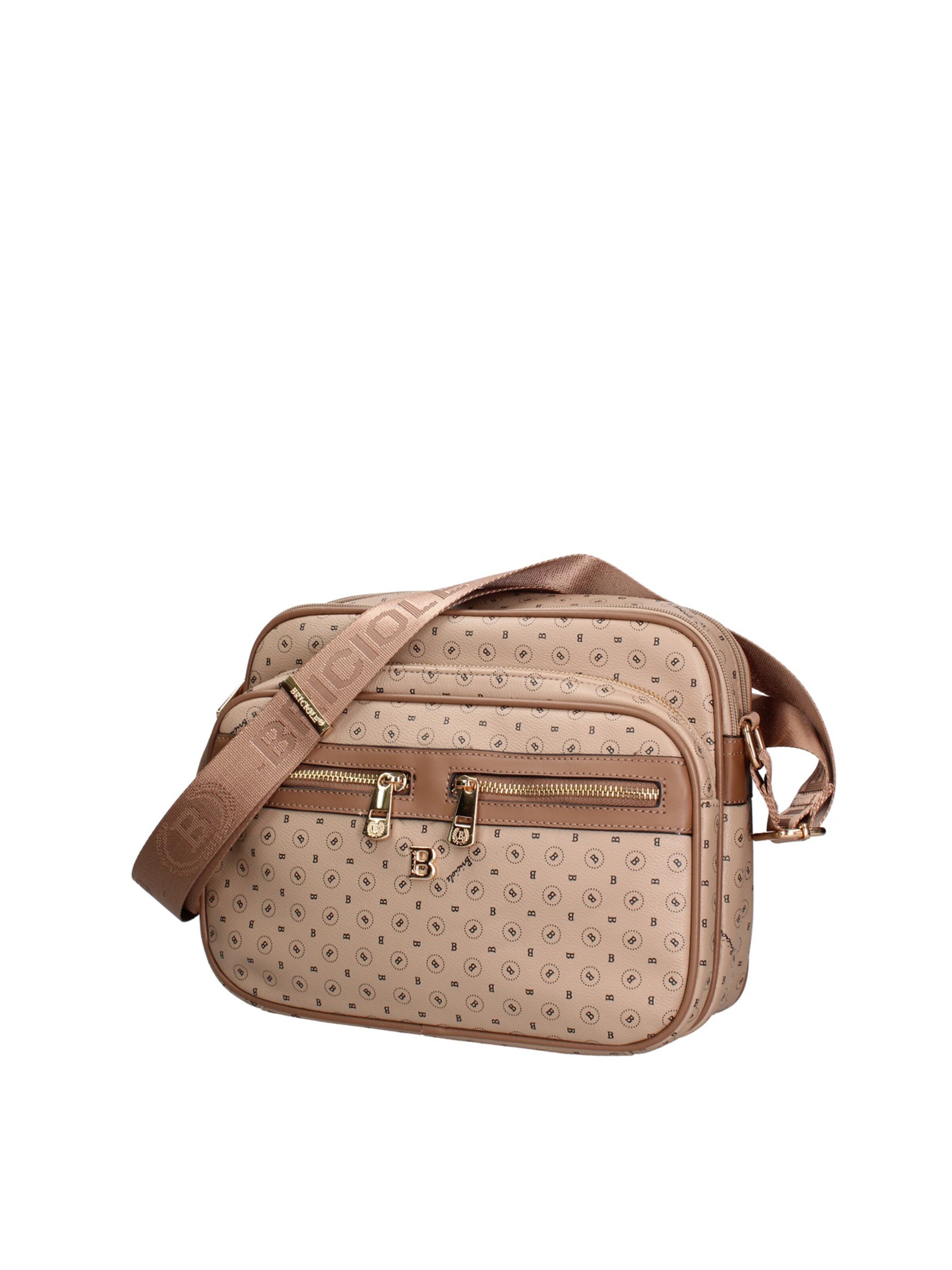 Borsa a spalla di Briciole in beige: frontale