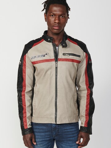 KOROSHI Between-Season Jacket in Grey: front