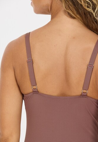 NOU Triangel Badeanzug 'Nicola V2' in Braun