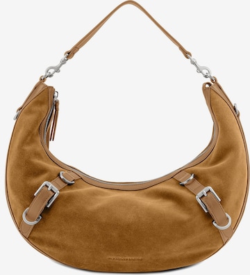 Les Visionnaires Schultertasche 'Enya' in Braun: Vorderseite
