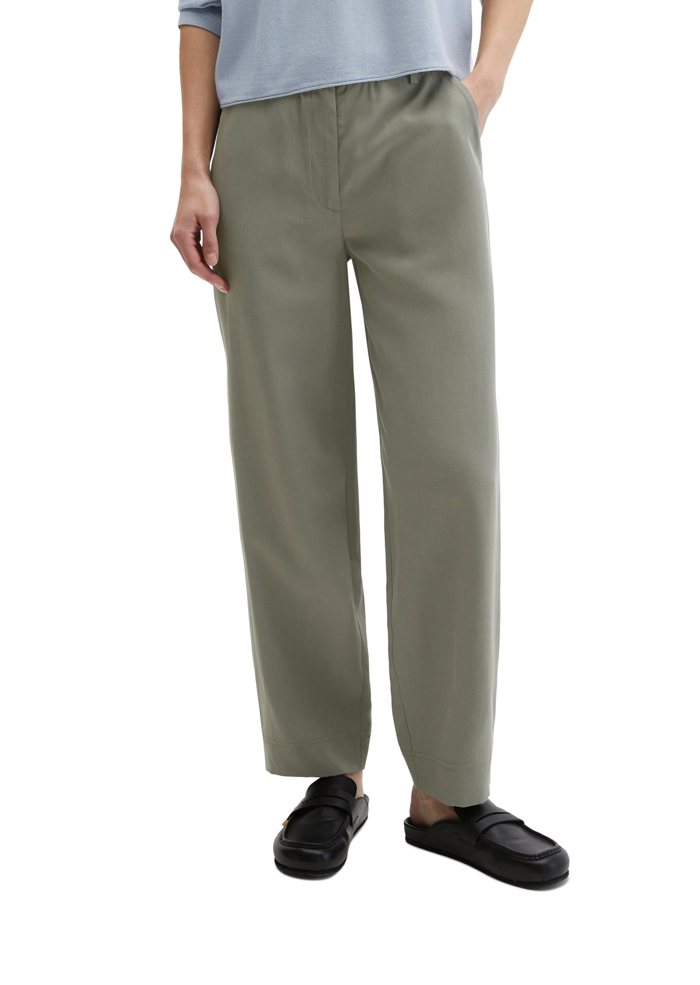 Loosefit Pantalon Marc O'Polo en vert : devant