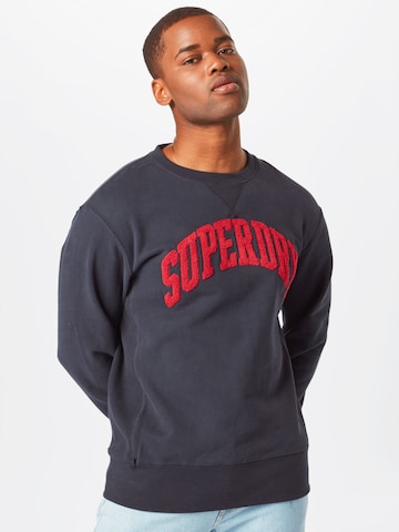 Superdry - Sudadera en azul: frente