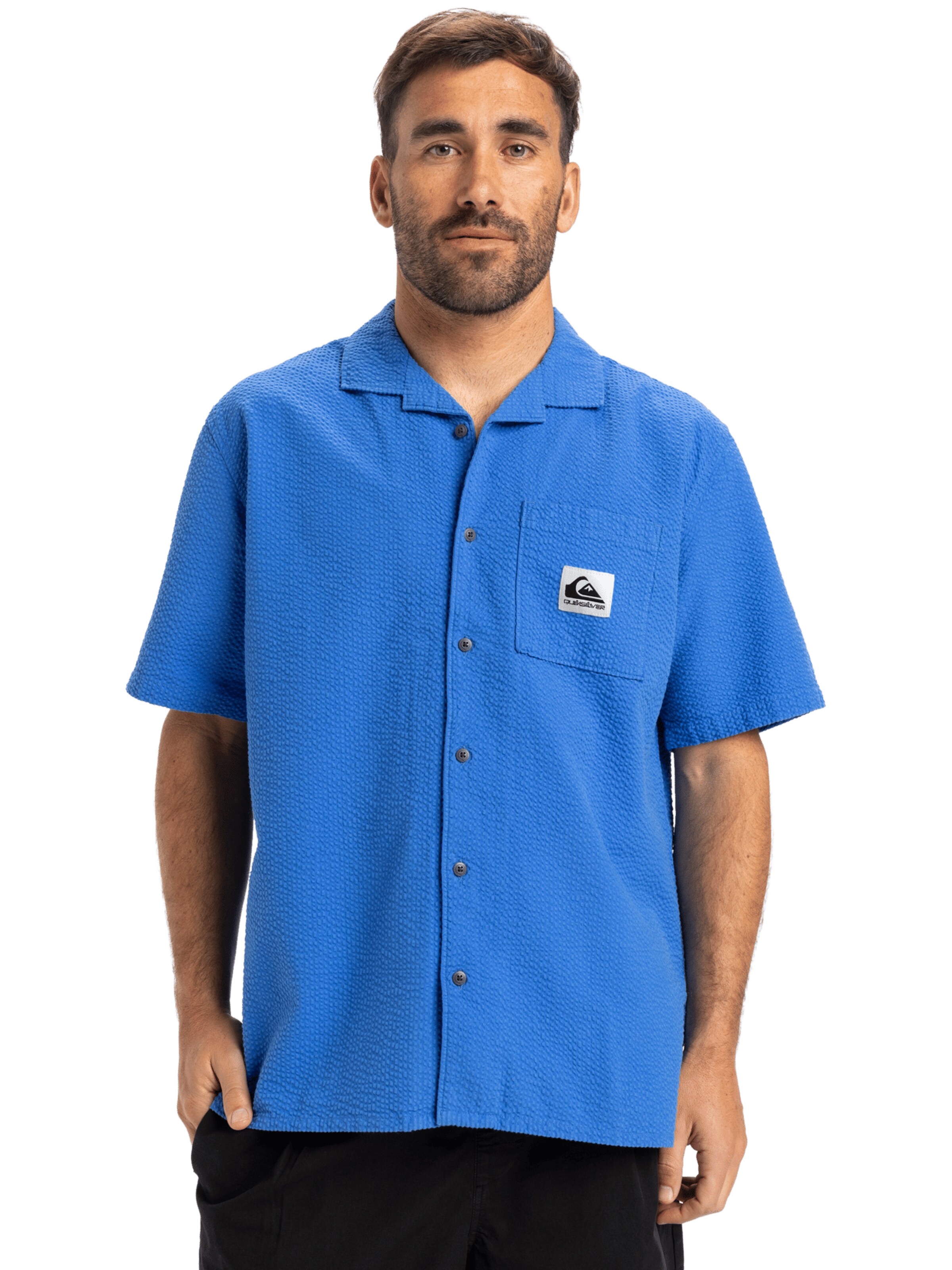 Fit confort Chemise 'Heartbeat' QUIKSILVER en bleu : devant