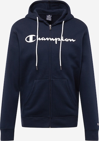 Champion Authentic Athletic Apparel Tepláková bunda - Modrá: predná strana