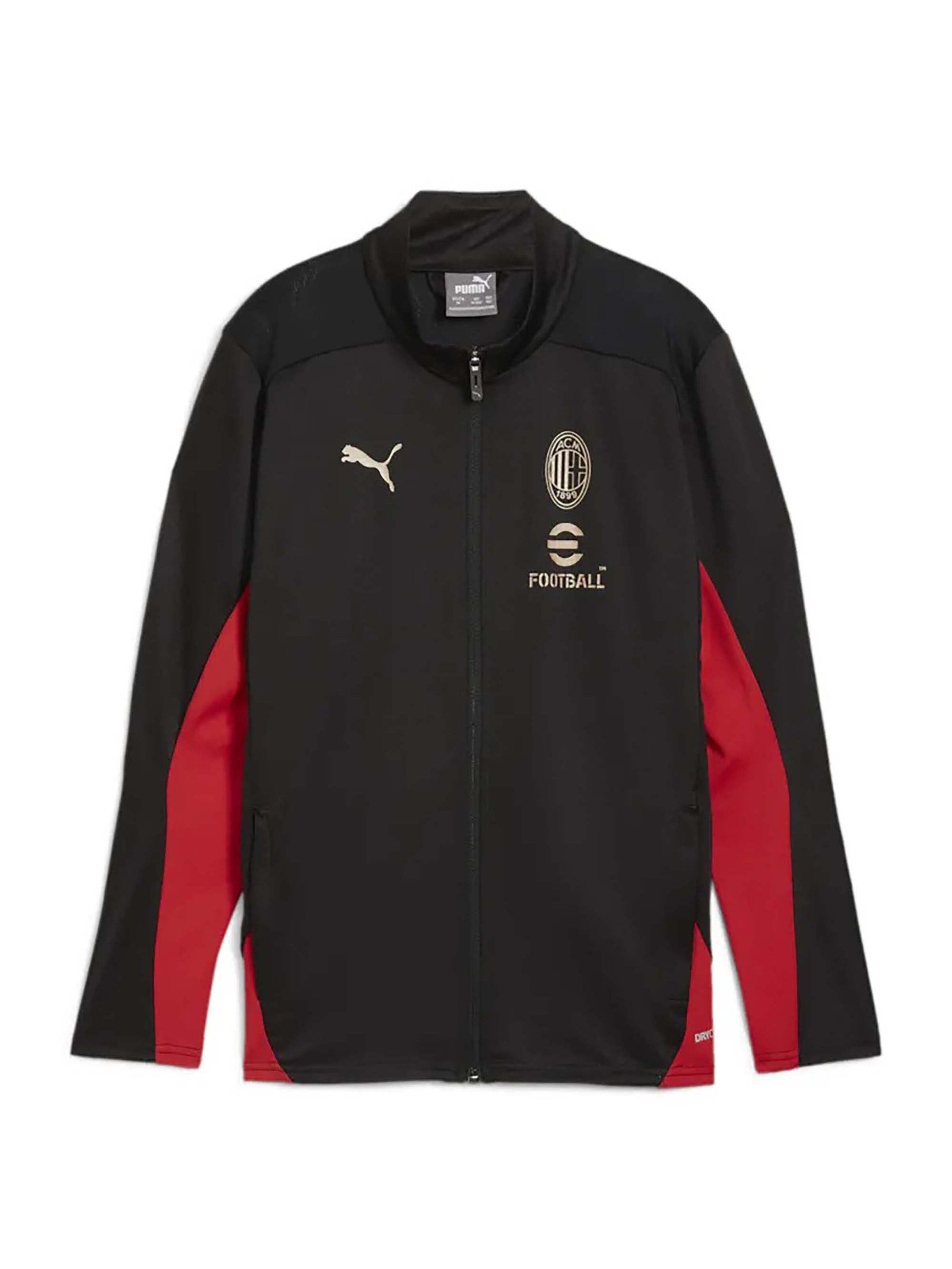 PUMA Sportjacke 'AC Milan' in Schwarz: Vorderseite