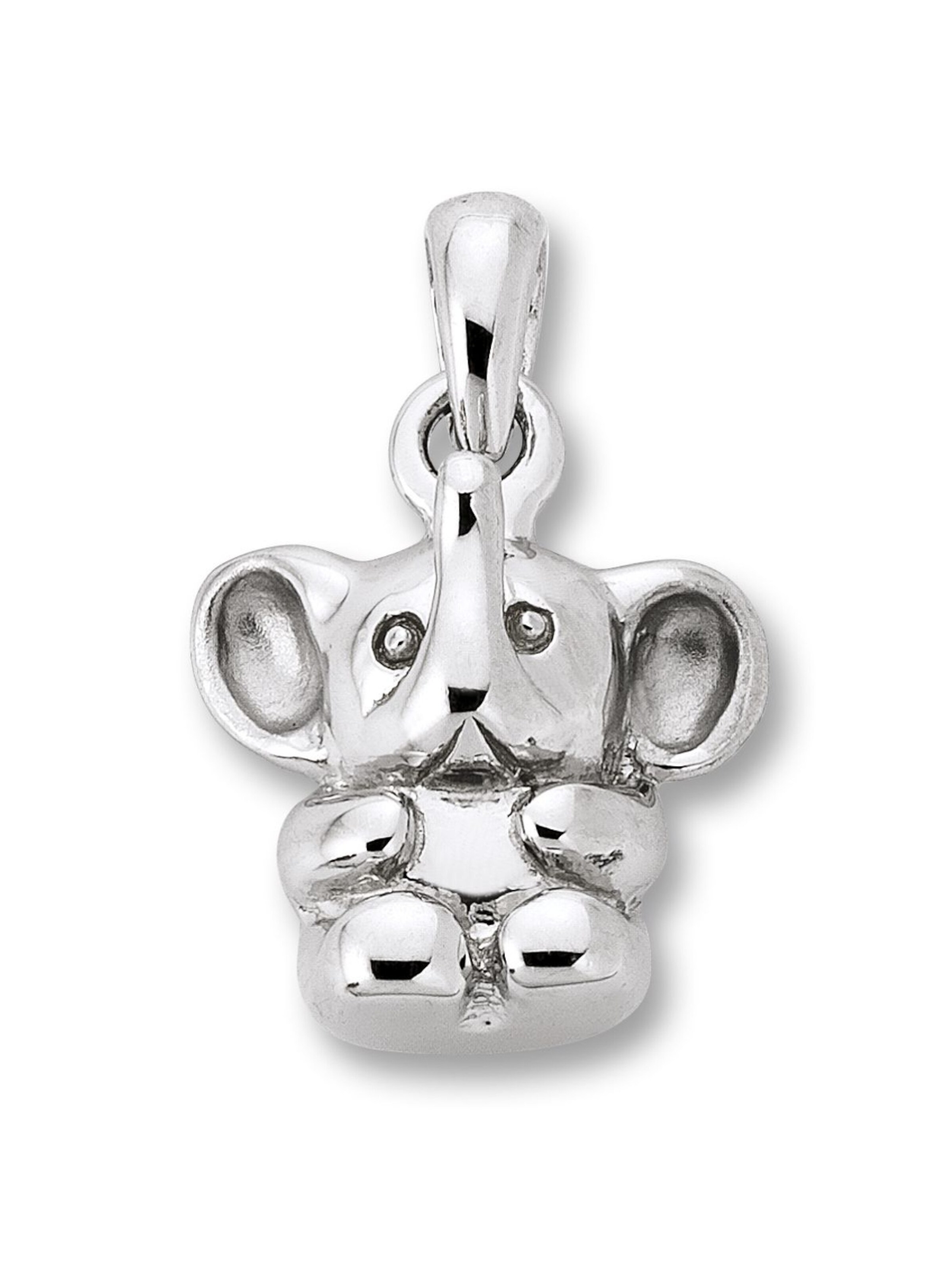 ONE ELEMENT Anhänger 'Elefant' in Silber: Vorderseite