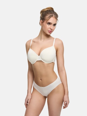cfab by creamy fabrics T-shirt Bra 'Baumwoll T-Shirt-BH mit Bügel' in White