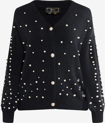 Cardigan faina en noir : devant