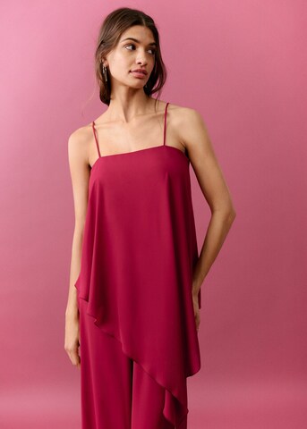 MANGO TEEN Dungarees 'Loto' in Red